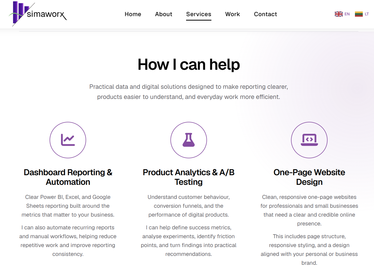 Website screenshot